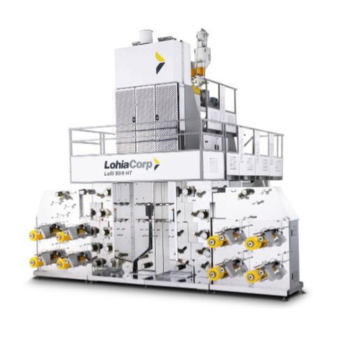 Machine à filer compacte - lofil 80/8 HT - Lohia Corp Limited - de polypropylène / automatique
