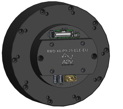 Servo-moto-réducteur brushless - RMD-X8-P9-25-ELE-EU - A2V Mécatronique - BLDC / brushless DC / planétaire
