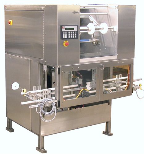 Applicateur d'étiquettes automatique - max. 30 p/min | ST-1500 - Axon Styrotech - par manchon thermo-rétractable