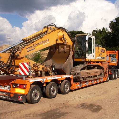 Semi-remorque extra-surbaissée - GigaMAX - Faymonville Distribution S.A. - gooseneck / pour machines / pour éolienne