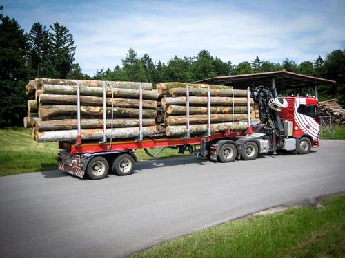 Semi-remorque à plateau - TimberMAX - Faymonville Distribution S.A. - à 3 essieux / à 2 essieux / tractée