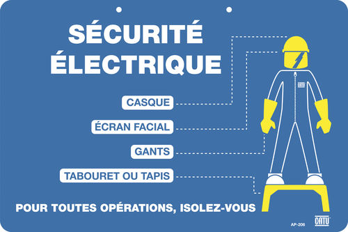 Plaque signalétique rigide - AP-206 - CATU - de sécurité / indicatrice