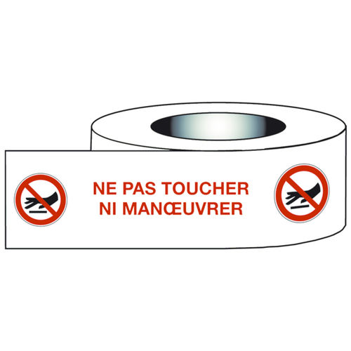 Ruban adhésif de signalisation - AT-5001 - CATU - en PVC / noir / blanc