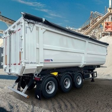 Semi-remorque porte-conteneur - Schmitz Cargobull - de chantier / à 3 essieux / forte charge