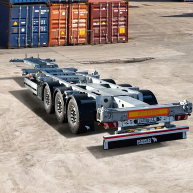 Semi-remorque porte-conteneur - S.CF ALLROUND 20-45 - Schmitz Cargobull - porte-engin / pour flexible / à 3 essieux