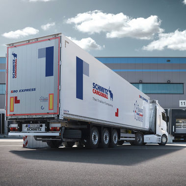 Semi-remorque porte-engin - S.BO EXPRESS - Schmitz Cargobull - de paquets / à 2 essieux / de manutention