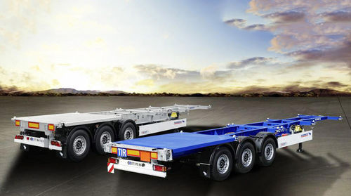 Semi-remorque porte-conteneur - S.CF STRAIGHT 20 20', S.CF STRAIGHT 18 20' - Schmitz Cargobull - à 3 essieux / tractée