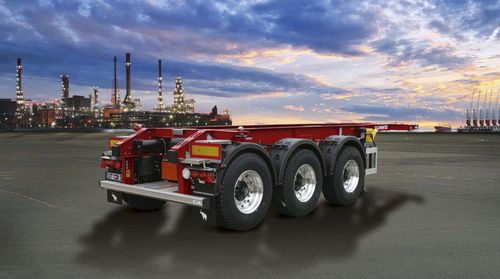Semi-remorque porte-conteneur - S.CF 20', S.CF 30 - Schmitz Cargobull - à 3 essieux / tractée / pour réservoir