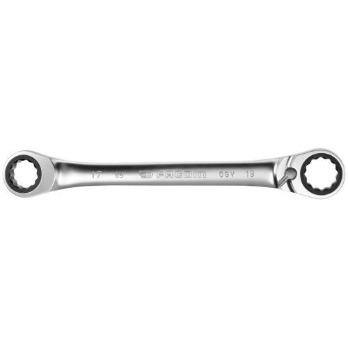 Clé polygonale 1/2" - 65.1/2X9/16 - FACOM - en chrome / à têtes décalées / compacte