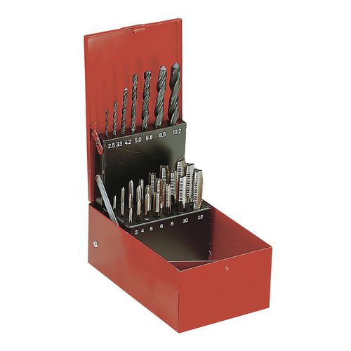 Jeu de taraud monobloc - 227.J2A - FACOM - à goujures droites / HSS/HSCO / pour acier