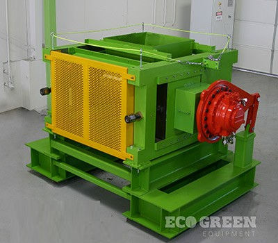 Broyeur pour le caoutchouc - ECO Krumbuster® - ECO Green Equipment, USA - à cylindres / horizontal / hydraulique