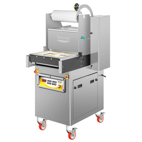 Operculeuse linéaire - TSB-A-100 - TECNOTRIP - semi-automatique / sous vide / avec MAP