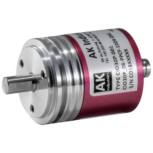 Codeur rotatif incrémental - CIO30P - AK Industries - optique / à arbre plein / en aluminium