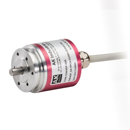 Codeur rotatif incrémental - CIO40P - AK Industries - optique / à arbre plein / en aluminium