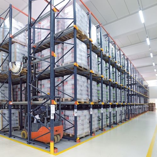 Rayonnage à palette compact - MECALUX - pour entrepôt de stockage / à étagères / par accumulation
