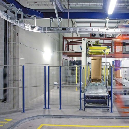 Cloison d'atelier - MECALUX - pour le stockage des matériaux en vrac / de protection du périmètre / de protection de machine