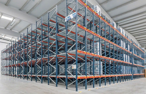 Rayonnage pour entrepôt de stockage - MECALUX - à étagères / FIFO / compact