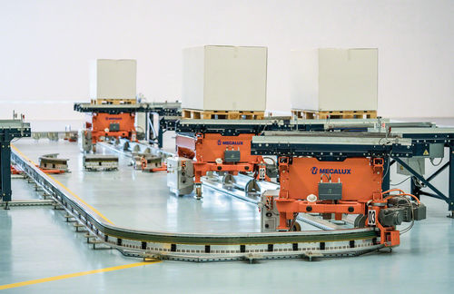 Système de transport monorail - MECALUX - à moteur électrique / de palettes