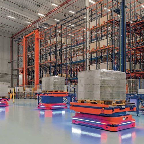 Robot mobile autonome de transport - AMR 1500 - MECALUX - pour palettes / pour entrepôt / alimenté par batterie