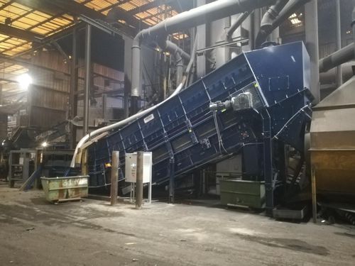 Convoyeur à bande - Ecobelt® B - Magaldi Power SpA - à tablier / à bande métallique / incliné
