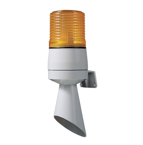Diffuseur sonore avec feu à LED - S60ADL series - Qlight Co., Ltd. - avec feu à éclats / à cornet / IP54
