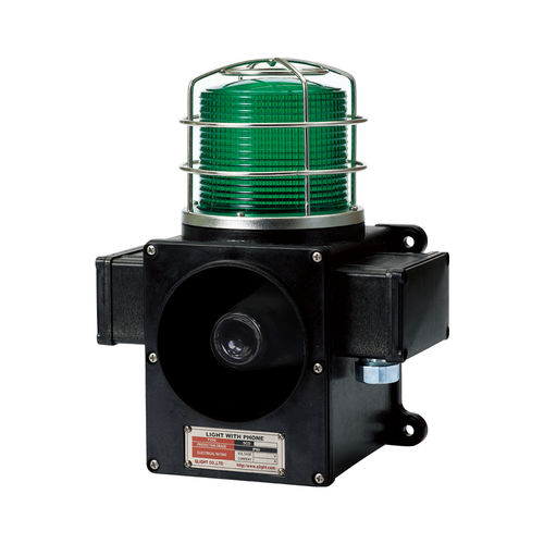 Diffuseur d'alarme sonore avec feu à éclats - SCDWL series - Qlight Co., Ltd. - avec feu permanent / à cornet / électronique