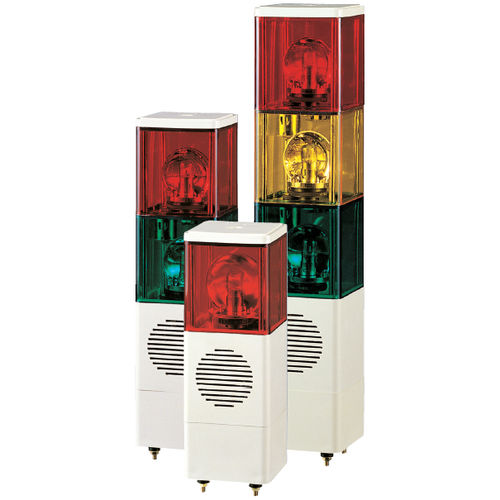 Colonne lumineuse permanente - SJD series - Qlight Co., Ltd. - à 3 couleurs / IP23 / avec élément acoustique