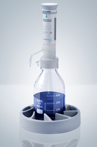 Distributeur manuel - 0.2 - 60 ml | ceramus® classic series - Hirschmann Laborgeräte GmbH & Co. KG - pour flacon