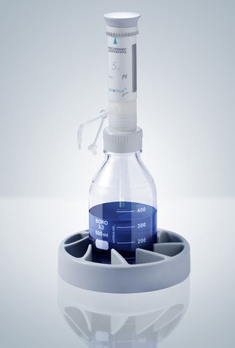 Distributeur manuel - 1 - 50 ml | ceramus® classic fix series - Hirschmann Laborgeräte GmbH & Co. KG - pour flacon