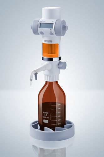 Distributeur numérique pour flacon - 10 - 50 ml | solarus® series - Hirschmann Laborgeräte GmbH & Co. KG