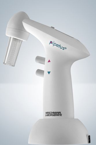 Auxiliaire de pipetage sur batterie - 0.1 - 200 ml, 100 - 240 V | pipetus® series - Hirschmann Laborgeräte GmbH & Co. KG