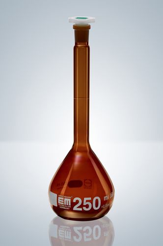 Fiole jaugée - 5 - 2 000 ml - Hirschmann Laborgeräte GmbH & Co. KG - en verre borosilicaté / pour titrage