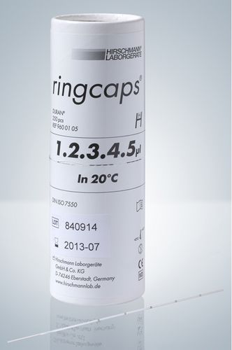Micropipette capillaire - 1 - 200 µl | ringcaps® series - Hirschmann Laborgeräte GmbH & Co. KG - manuelle