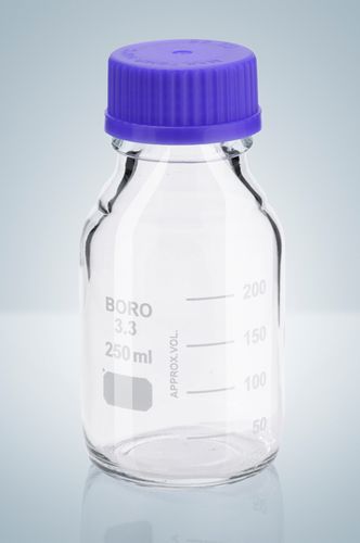 Flacon de réactif - 100 - 10 000 ml - Hirschmann Laborgeräte GmbH & Co. KG - en verre / avec bouchon