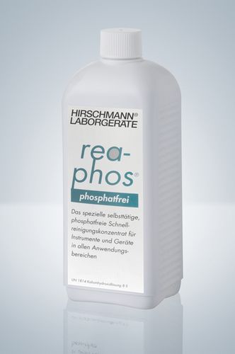 Détergent pour laboratoire - 1 l | rea-phos® - Hirschmann Laborgeräte GmbH & Co. KG