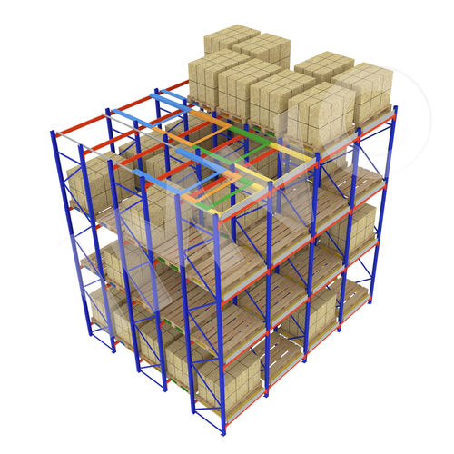 Rayonnage push-back - Pash back racking - IMVO - à palettes