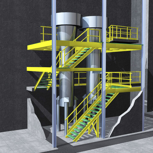 Mezzanine industrielle multi-étages - M.M. srl - pour plate-forme