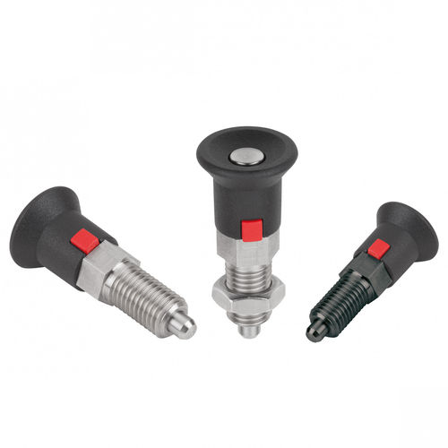 Doigt d'indexage en acier inoxydable - K1213 series - HEINRICH KIPP WERK GmbH & Co. KG - verrouillable