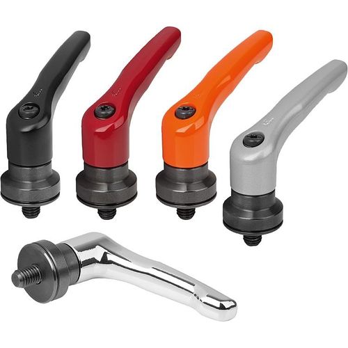 Manette indexable en acier - K1599 series - HEINRICH KIPP WERK GmbH & Co. KG - filetée