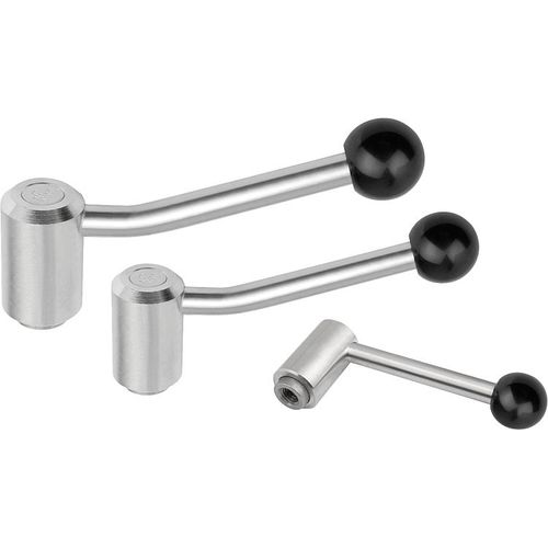 Manette indexable en acier - K0109 series - HEINRICH KIPP WERK GmbH & Co. KG - en acier inoxydable / à poignée plastique
