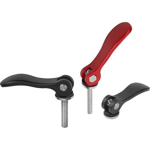 Manette indexable en acier - K0005 series - HEINRICH KIPP WERK GmbH & Co. KG - en acier inoxydable / en matière plastique