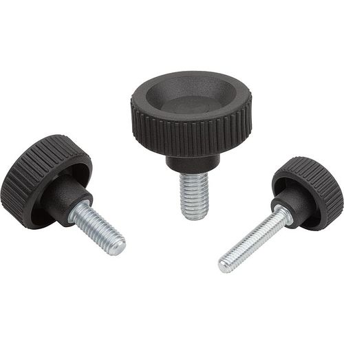 Vis de bridage - K1473 series - HEINRICH KIPP WERK GmbH & Co. KG - à tête cylindrique moletée / Torx / en acier