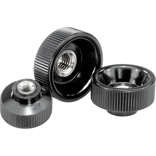Bouton moleté - K0138 series - HEINRICH KIPP WERK GmbH & Co. KG - rond / en laiton