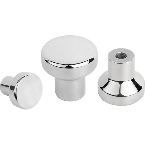 Bouton moleté - K1308 series - HEINRICH KIPP WERK GmbH & Co. KG - rond / champignon / en acier