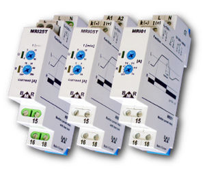 Relais de surveillance de courant - MRI series  - BMR trading - 1NO/NF / AC/DC / sur rail DIN
