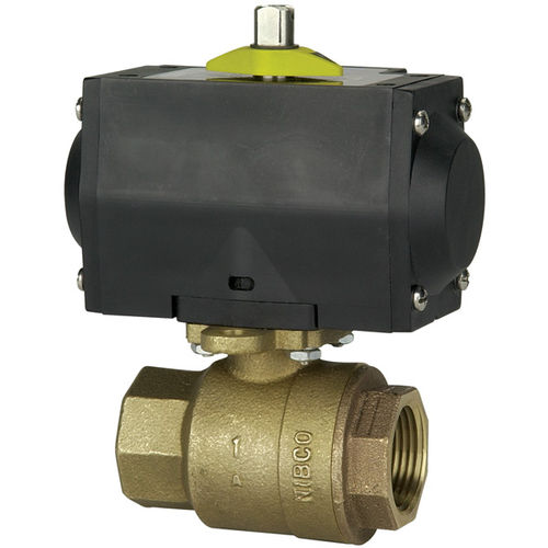 Vanne à boisseau sphérique - TM-585-70-66-AP  - NIBCO - à commande pneumatique / de contrôle / pour produits chimiques