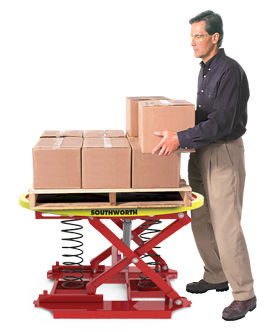 Table élévatrice à ciseaux - PalletPal 360­™ - SOUTHWORTH - à pédale / stationnaire / de chargement