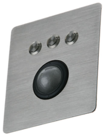 Trackball laser - PM-TB - IKEY Industrial Peripherals - encastrable / 38 mm / en acier inoxydable