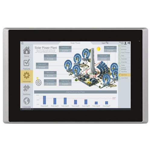 Moniteur TFT-LCD - MON6010APHEB - Maple Systems - à technologie capacitive projetée / industriel / pour chantier de construction