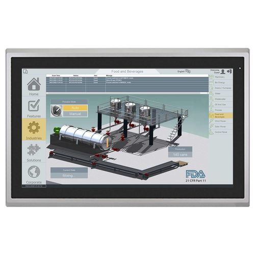 Moniteur TFT-LCD - MON6021APHEB - Maple Systems - à technologie capacitive projetée / industriel / pour chantier de construction